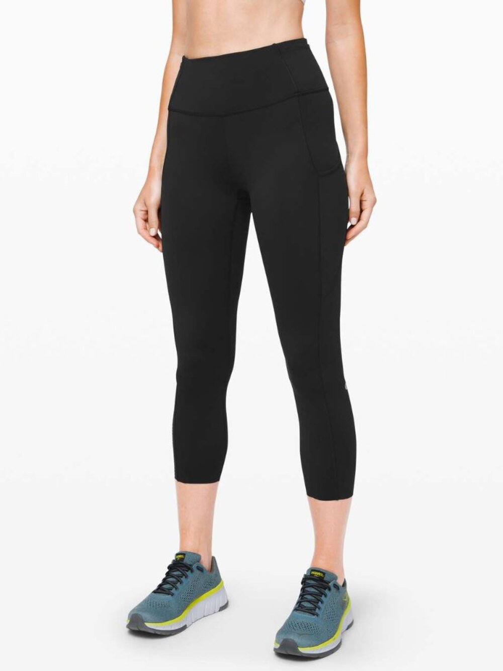 Lululemon Fast and Free High-Rise Crop II 23" *Non-Reflective Black Size 12